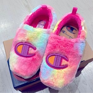 champion university slippers，girls‘ grade school，pink/size 4/eur 36